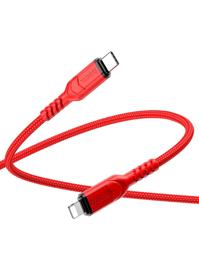 Hoco X59 Victory PD Fast Charging & Data Cable for iPhone (Lightning) – 2M Long, Power Delivery Support - Image 3